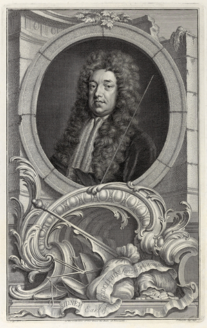 Sidney, Earl of Godolphin, Lord High Treasurer (in the Collection of his Grace the Duke of Newcastle), engraved by Jacobus Houbraken, c.1730-1750 (line engraving on paper)