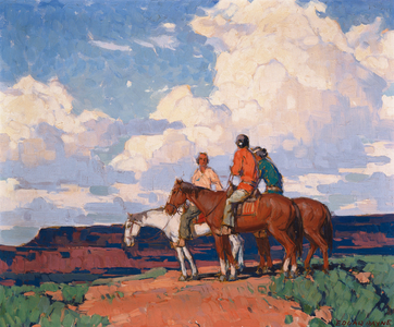 Riders on Horseback  (oil on canvas)