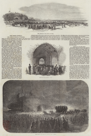 Duke of Wellington Lying in State at Walmer (engraving)