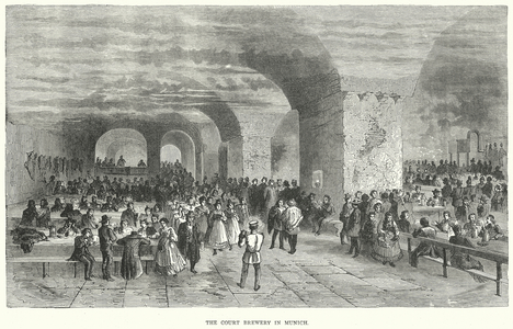The Court Brewery in Munich (engraving)