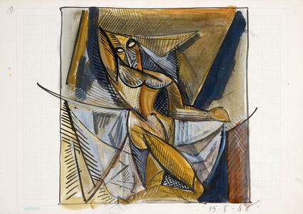 Les Damoiselles D'Avignon 17675, 1988 (ink and acrylic on paper)