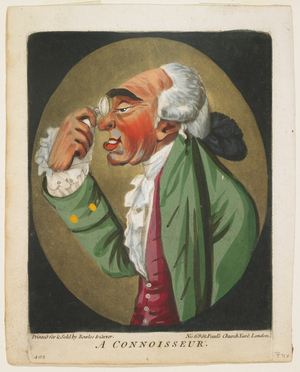 A Connoisseur, from A Book of Heads, 1795