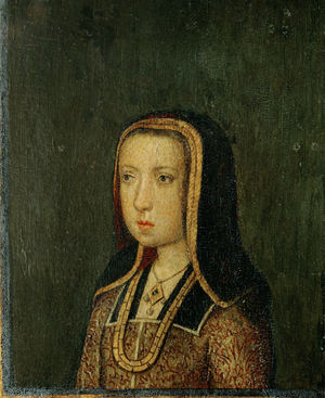 Margarete of Austria, Governor of the Netherlands, daughter of Emperor Maximilian … (painting on wood)