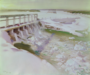 International Nickel Company- Kelsey Dam on the Nielsen River, Manitoba