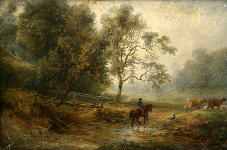 Untitled (Landscape) (oil on canvas)