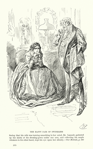 Illustration for Our Mutual Friend by Charles Dickens (litho)