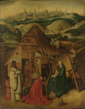 Adoration of the Magi, 1607-50 (oil on oak panel)