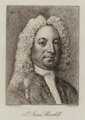 Sir James Thornhill, English artist (engraving)