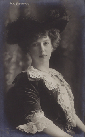 Cecile Chaminade, French pianist and composer (b/w photo)