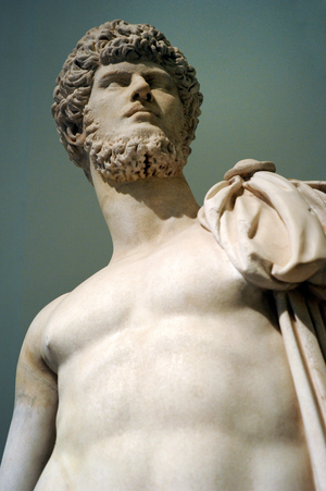Emperor Lucius Verus (130-169) with body of the Diomenes (Cumas-Munich type) Ad 160-170