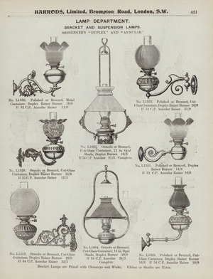 Page from Harrods catalogue, 1903 (litho)