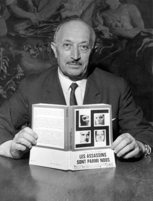 Nazi Hunter Simon Wiesenthal here For A Press Conference in Paris For the French Edition of "Les Assassins Sont Parmi Nous" October 3, 1967 (photo)
