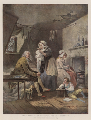 The Effects of Extravagance and Idleness (chromolitho)