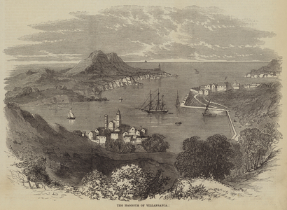 The Harbour of Villafranca (engraving)