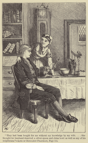 They had been bought for me without my knowledge by my wife (engraving)