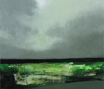 Upland Fields, 2016 (mixed media on panel)