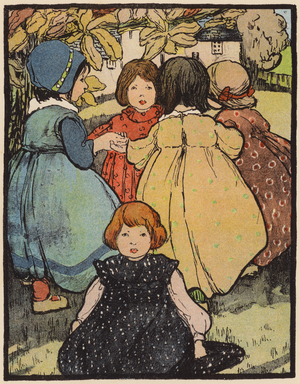 "Ring, A Ring O' Roses" (colour litho)