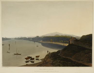 Calcutta. Boats on the water.