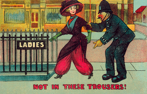 Not in these trousers! (colour litho)