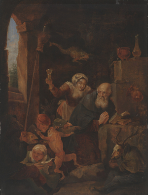 Temptation of St. Anthony (oil on panel)