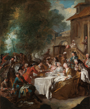 Déjeuner près d'une ferme (A Hunt Breakfast) (painting)