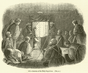 Interior of the Holy Sepulchre, Meyer (engraving)