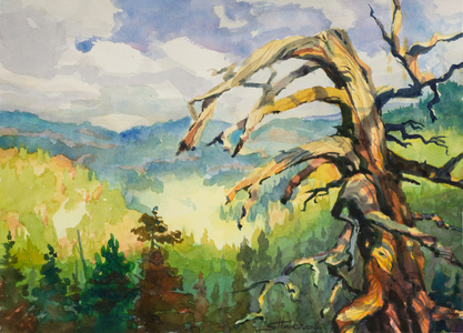 Still Standing, 2019 (w/c on paper)