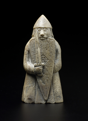 Lewis Chesspiece - Berserker (walrus ivory)