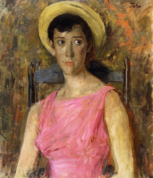 Anna John, the Artist's Granddaughter, c.1950-1 (oil on canvas)