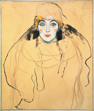 Female head, 1917 (watercolour)