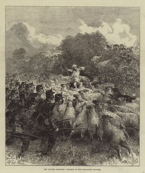 The Autumn Campaign, Advance of the Connaught Rangers (engraving)