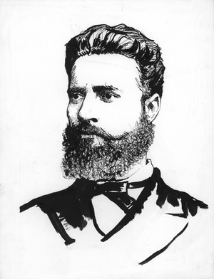 Christo Botev, Bulgarian poet and nationalist revolutionary (litho)