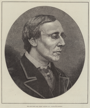 The late Right Honourable Henry Fawcett, MP, Postmaster-General (engraving)