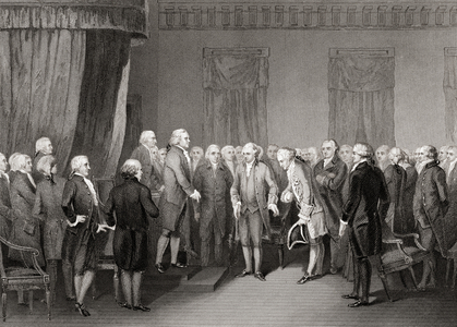 M Gerard the French Minister introduced to the Continental Congress 1778.  Conrad Alexandre Gerard 1729-1790.