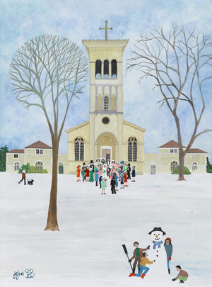 St Raphael's Church, Kingston, 2009 (Gouache on paper)