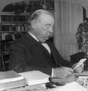 Ex-President Grover Cleveland at home, 1906