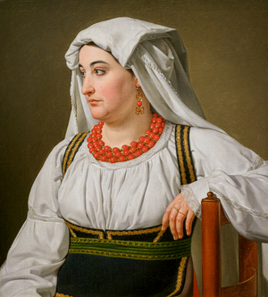 Una Ciociara. Portrait of a Roman Country Woman, 1816 (oil on canvas)