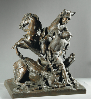 Combat de Charles Martel et Abdherame, Roi des Sarrazins - the fight between Charles Martell and Abdherame, king of the Saracens …