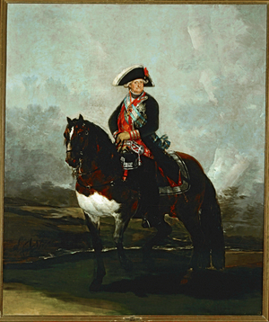 Charles IV on horseback … (painting on canvas)