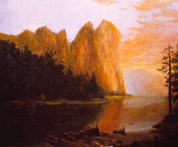 Sunset (Yosemite, Half Dome) by William Lamb Picknell, (1853-1897), USA, Philadelphia, Pennsylvania, David David Gallery