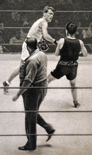 Bernlohr from Germany and Albert Sidney 'Bert' Lowe from New Zealand at the 1932 Olympic games