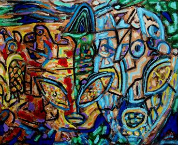 Alien Abstract,2019 (oil on canvas)