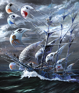 Storm Creators Bohai Sea, 2019 (oil on canvas)