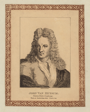 Jan van Huysum, or John van Huysum, Dutch painter (engraving)
