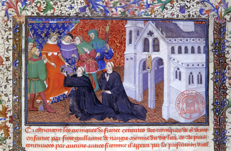 William of Nangis, 15th century (miniature)