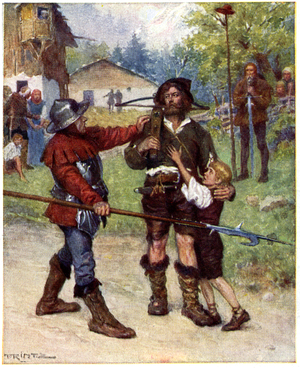 Music. William Tell. Illustration by Printz in: William Tell (1829), opera by Gioachino Rossini (inspired by the play: Wilhelm Tell, by Friedrich von Schiller), Austria, c.1905 Coll. Part. (postcard)
