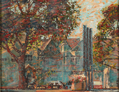 St Giles in Summer, 2003 (oil on panel)