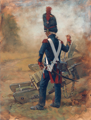 Foot Artillery Guard 1815 #1, 2008 (oil on board)