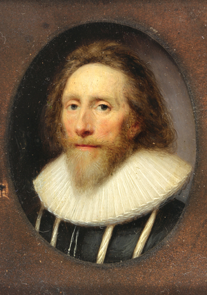 A gentleman in slashed black doublet, 1639 (w/c on vellum)