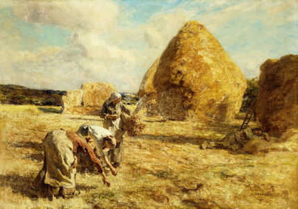The Gleaners, 1912 (oil on canvas)